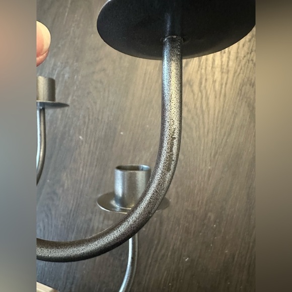 SOLD- Iron Candle Sconces - Picture 7 of 8